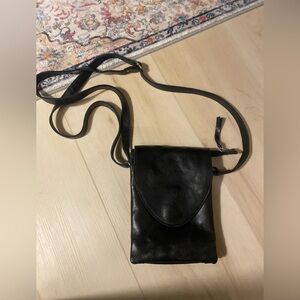 Latico crossbody bag. Black leather with adjustable strap. Used twice/like new